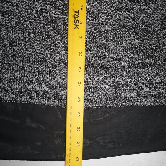 Selection Ladies Size Medium Black & Grey Straight Fit Open Cardigan - Picture 7 of 7